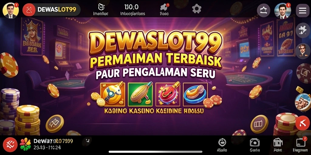 Tampilan gameplay menarik DEWASLOT99 dengan berbagai pilihan kasino.