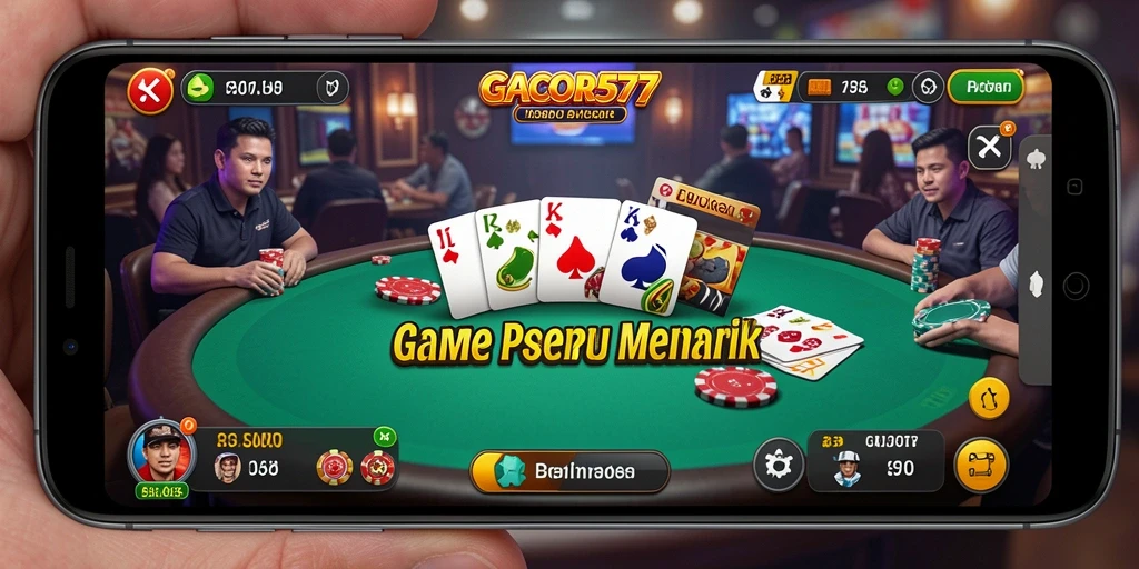 Tampilan gameplay menarik dari GACOR577 yang menampilkan aksi Poker.