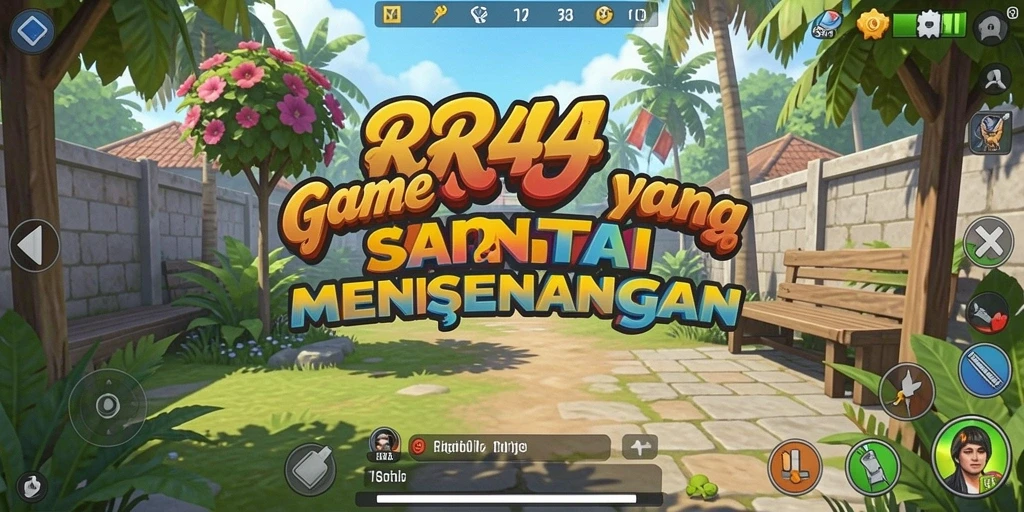 Tampak gameplay menarik dari RR44 dengan grafis cerah.