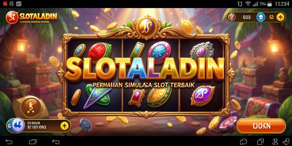 Tampilan utama screenshot SLOTALADIN menampilkan permainan slot yang menarik.